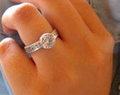 CLOSING SALE Impressions- Sterling silver and cubic zircon