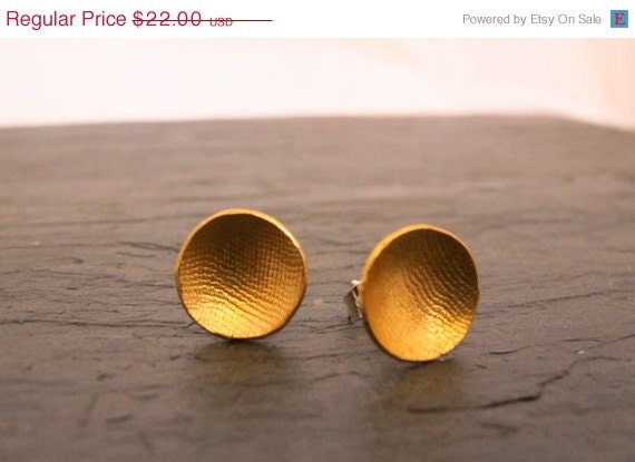 CLOSING SALE Golden- Bronze and sterling silver earrings.