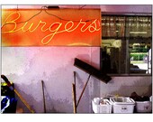 Burgers ACEO Print