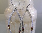 Urban Primitive Forged Sterling Tribal Hoops