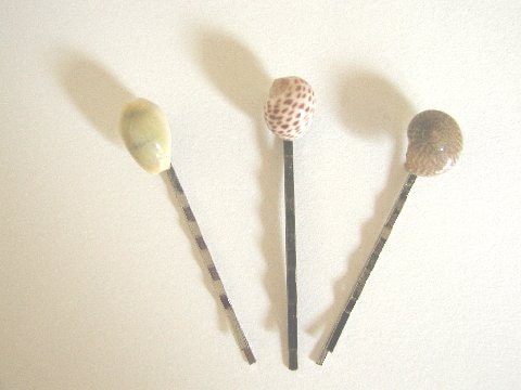 Sea Shell Bobby Pins