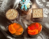 5 Teeny Tiny Little Jewelry and Trinket Boxes.... great for gift giving