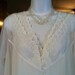 Vintage Sears White Chiffon Pegnoir set size L 38-40