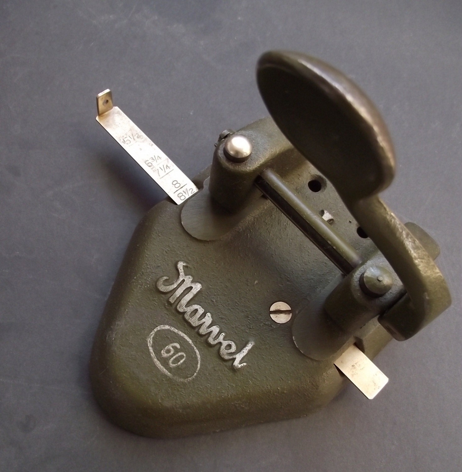 Vintage Marvel Cast Iron Hole Punch - 2 Hole - Wilson Jones - Made in USA