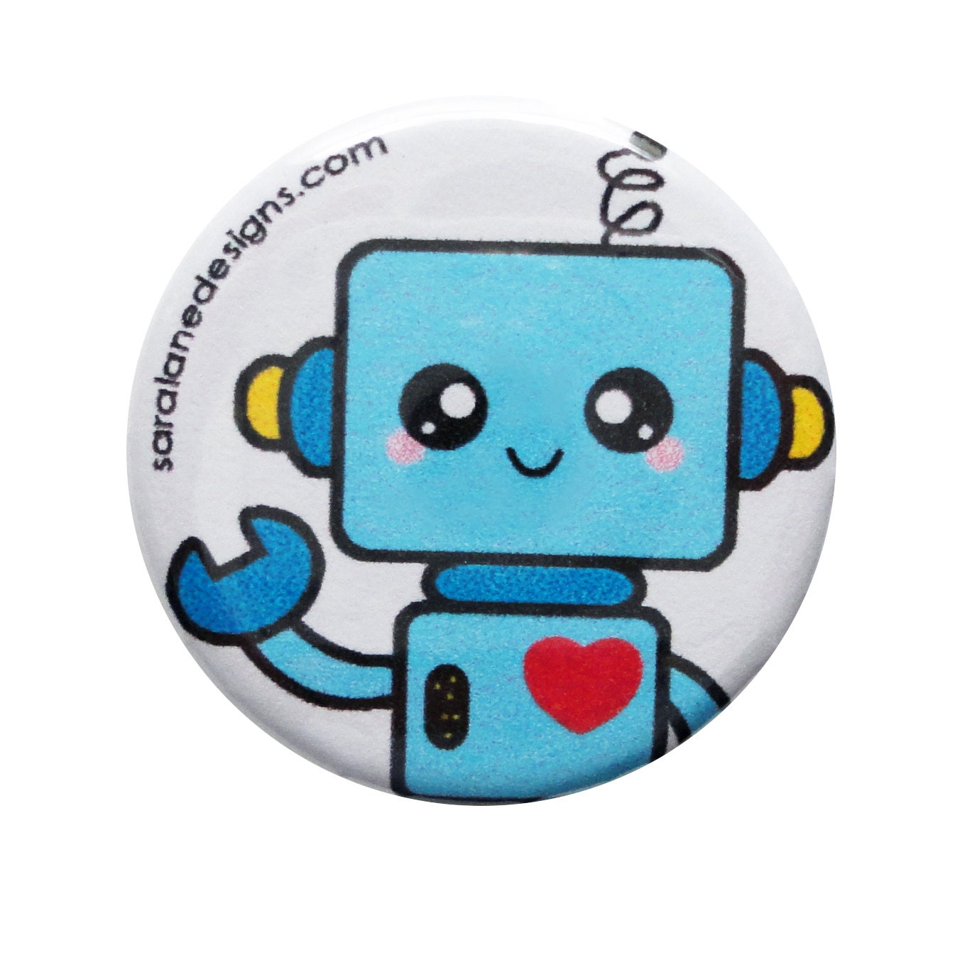 Robot pinback button