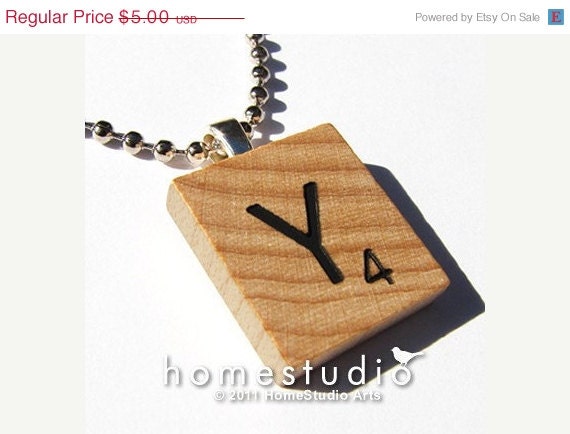 Moving Sale - STANDARD LETTER CHARM, a Pendant from a Scrabble Game Tile