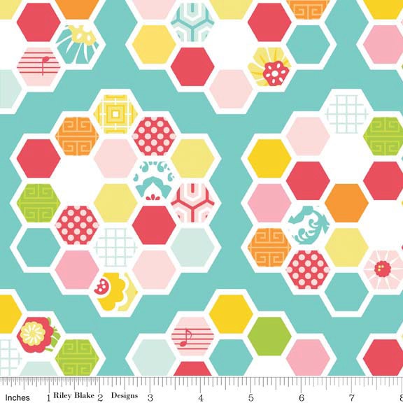 Simply Sweet Quilt Blue - Fat Quarter