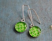 Japanese Garden earrings - sterling zilver, washi papier