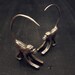 Cocktail Monkey 16g Earrings with Black Swarovski Crystals