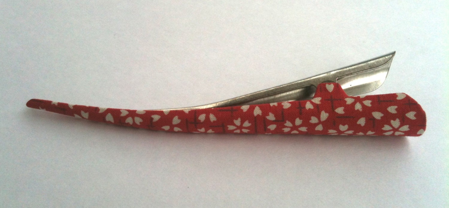 Large hair clip - Japanese print