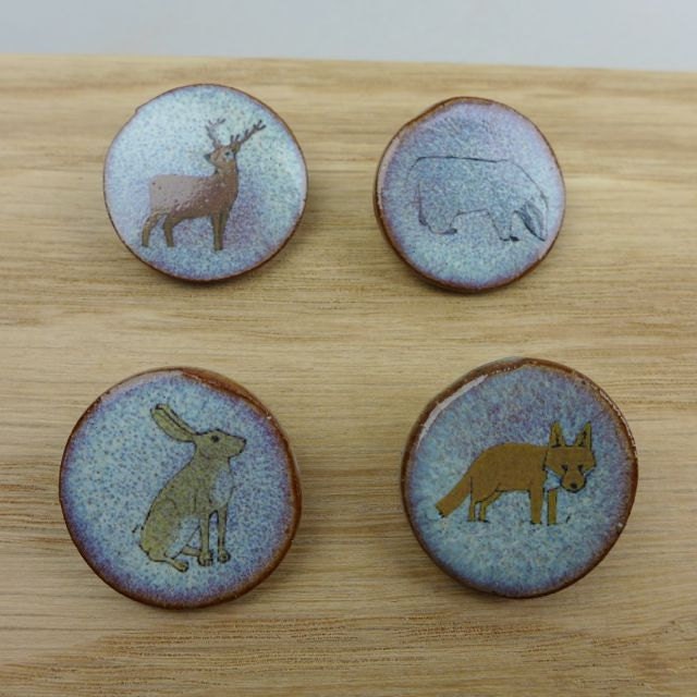Stag, Hare, Fox or Badger Brooch