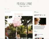 Premade Blogger Template Meadow Lynne