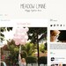Premade Blogger Template Meadow Lynne