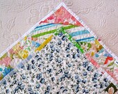 SALE - farmhouse baby quilt, lap quilt, bunting set - echo home goods quilt no. 30 and bunting set  - Ready to Ship