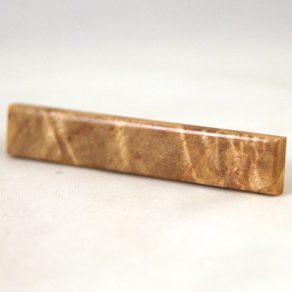 Tie Clip: Figured American Maple - tie slip (TB-330)