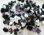12 pcs Assorted Black Cabochon Set No.20
