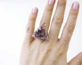 Amethyst Triangle Ring