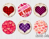 LOVE Graffiti - MUSTACHES set of 6 pin back buttons, flatbacks, magnets or toppers - please specify- magnets fit Magnabilities