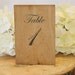 Rustic Wedding -  Wood table number Signs 4 x 6)- Set of 10 (Table 1 thru Table 10)