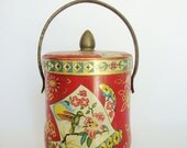 vintage hummingbird candy tin