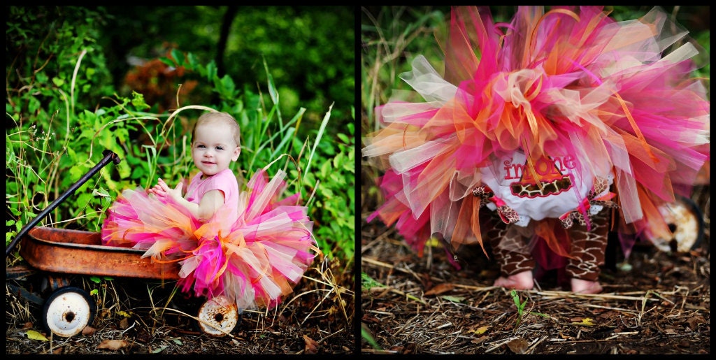 Sassy Giraffe Birthday TUTU pinks oranges brown Giraffe Party 1st 2nd 3rd 4th Birthday Girl