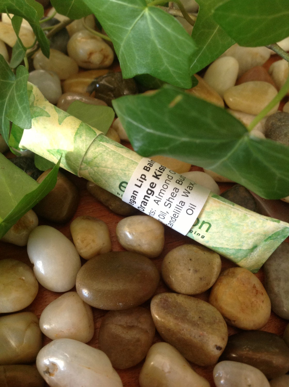 Vegan Lip Balm in biodegradable Eco Tube - Orange Kiss