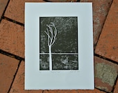 Linocut Print - Stieglitz Tree