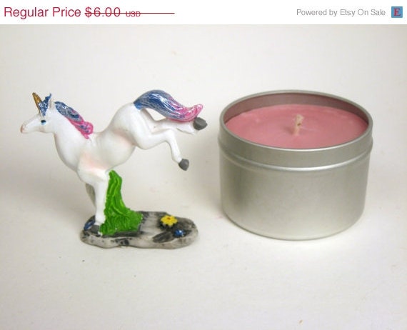 ON SALE Unicorn Farts, Soy Candle, Scented Candle, Pink, Girly, Cotton Candy, Mango,