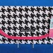 Houndstooth Diaper and Wipes Case Holder Clutch