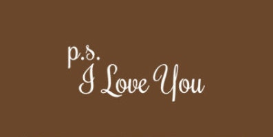 ps I Love You Decal Bedroom Decor wall  Romantic quote P.S. words