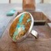 Boulder Turquoise ring,Gemstone ring, Cocktail ring, Statement ring, Sterling silver ring