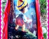 Pinocchio Disney fabric custom girls Pillow Case party design size 4 5 6 7 8 10