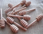Wood Honey Dippers - 4 inch - 5 count - Item CP1030