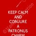 Sale Keep Calm and Conjure a Patronus Charm Harry Potter 11 x 14 Print