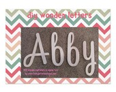 7 inch Unpainted Unfinished Wooden Wall Letters Home Nursery Children's Decor Baby