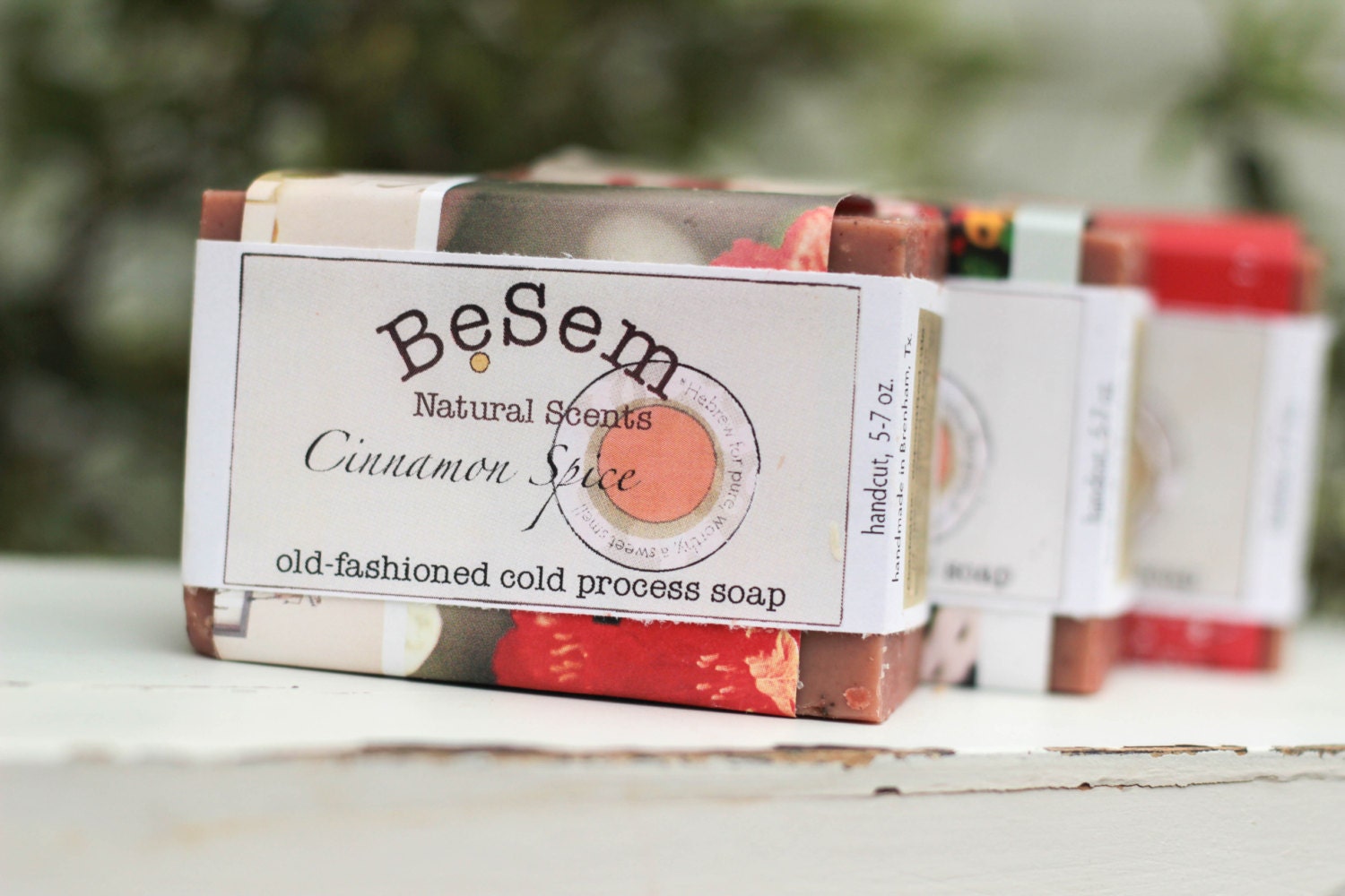 Cinnamon Spice, one BIG bar cold process (cp) soap