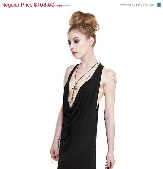 MEMORIAL DAY EVENT Babooshka Low Cowl Maxi Dress