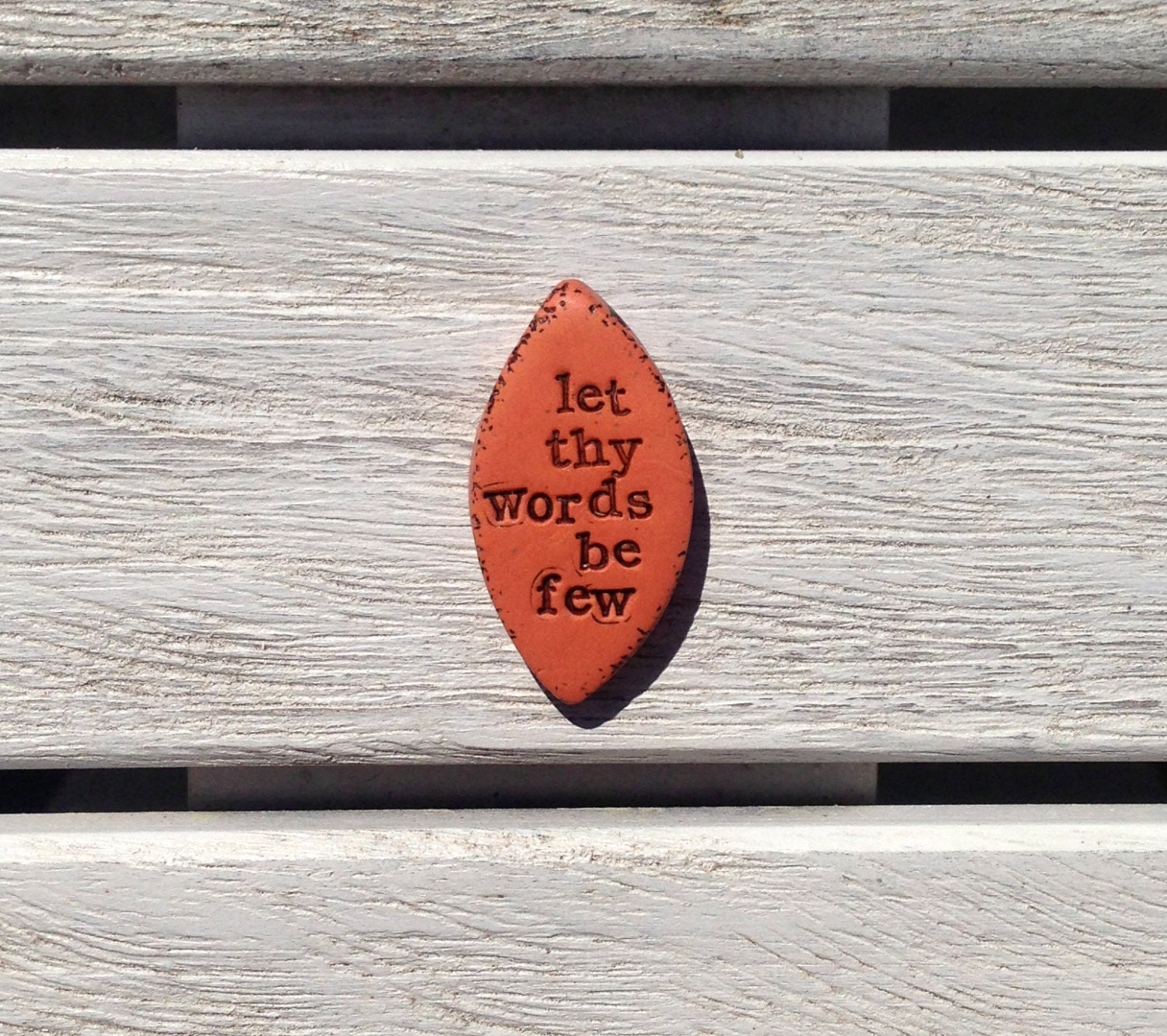 let thy words be few