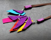 wool felt necklace