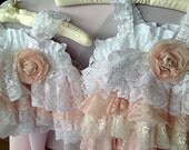 Wedding flower girl vintage Lace Dress...custom desgined for your wedding . by Rosanna Hope for Babybonbons