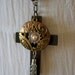 Reserved Kimberly Vintage 80s Crucifix Wood Cross Rosary Necklace