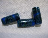 Dreadlocks Beads  for  Dreads  5.5 MM Wide Holes Handcrafted Abstract Designs