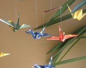 Origami Crane Mobile with Sweetly Colorful Dick Bruna paper