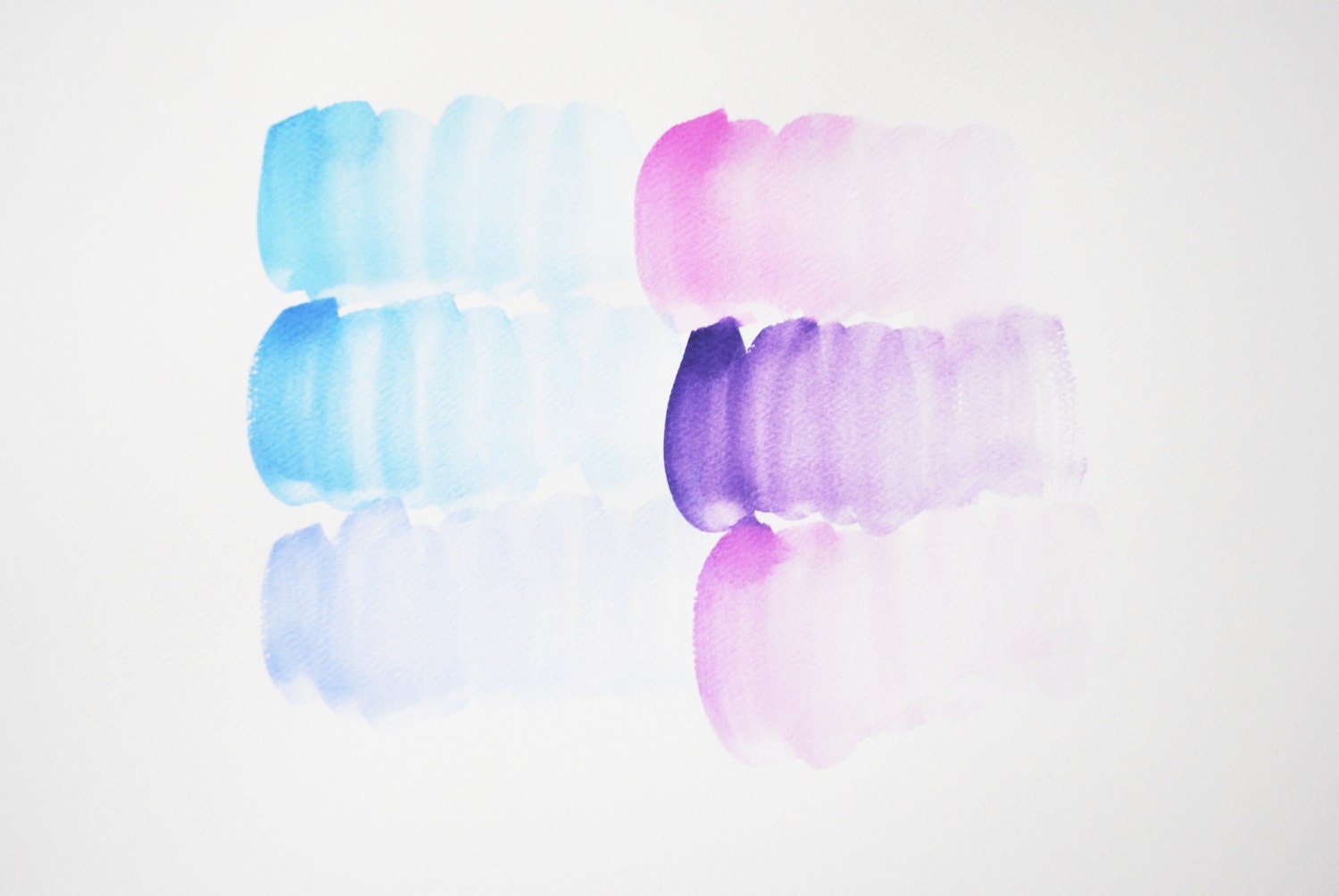 graphic watercolor in pink