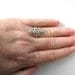 Vintage Art Deco Ring, Sterling Silver Filigree, 1920s Great Gatsby