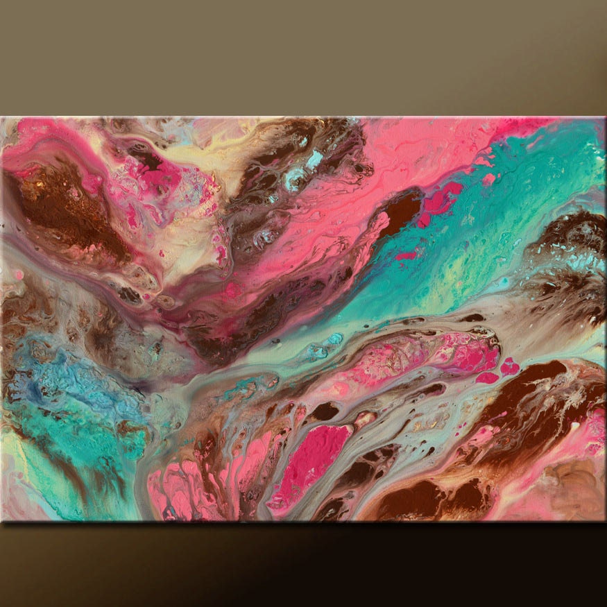 Abstract Canvas Art Painting 36x24 Large Original Contemporary Modern Art Paintings by Destiny Womack - dWo - In The Tranquil Breeze