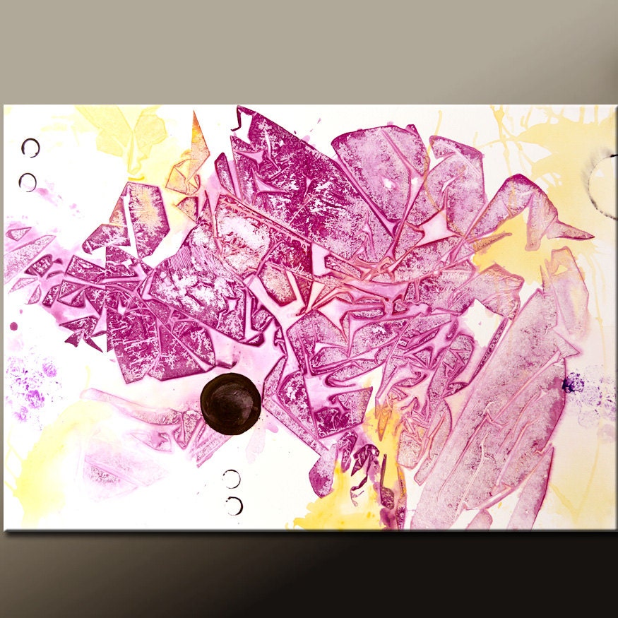 Abstract Canvas Art Painting 36x24 Original Modern Contemporary Paintings by Destiny Womack - dWo - Trials XXVII