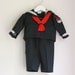 Vintage baby sailor suit R Gee Originals 6 to 9 months