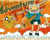 5x7  Urbnpop "Adventure times 2" signed Print