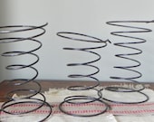 SALE Vintage display rack stand industrial springs - three heavy industrial  steel -